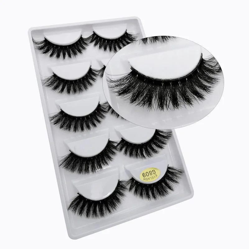 50 pairs Eyelashes Wholesale Mink Eyelashes Natural Long False Lashes Makeup 3D Mink Lashes Full Fake Eyelash Extensions - Цвет: G809 10 boxes