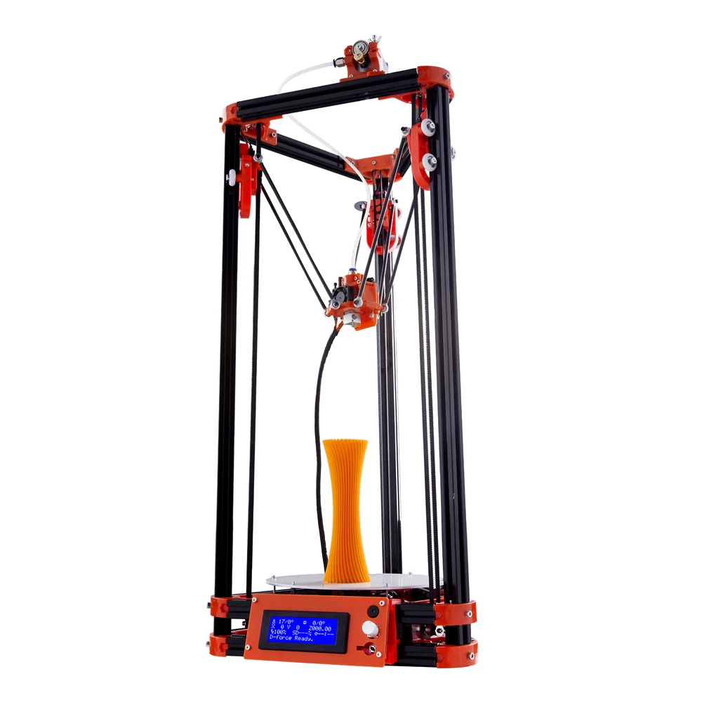 

Flsun Delta 3D Printer Kit Printing Area 180*180*315mm With Heated Bed Auto Leveling 3D Printer Kit One Roll PLA