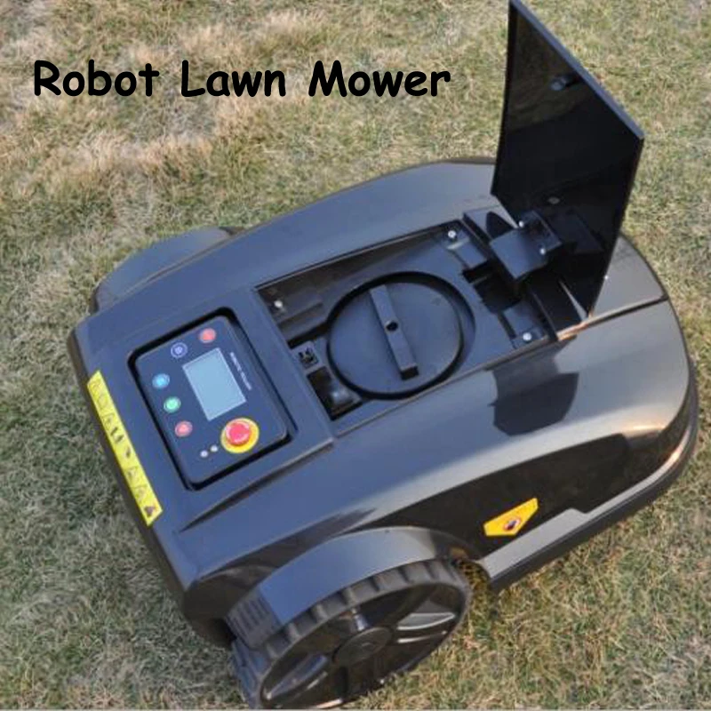 Rasenroboter Waterproof Robot Mower with 4 Blades Auto Robot Lawn Mower Recharged Garden Lawn Mower with Remote Controller S520