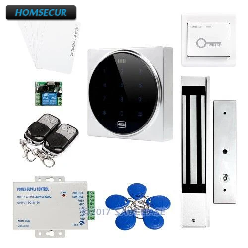

HOMSECUR Wiegand 26 Anti-Vandal ID Access Control System + Backlight + 280KG Magnetic Lock