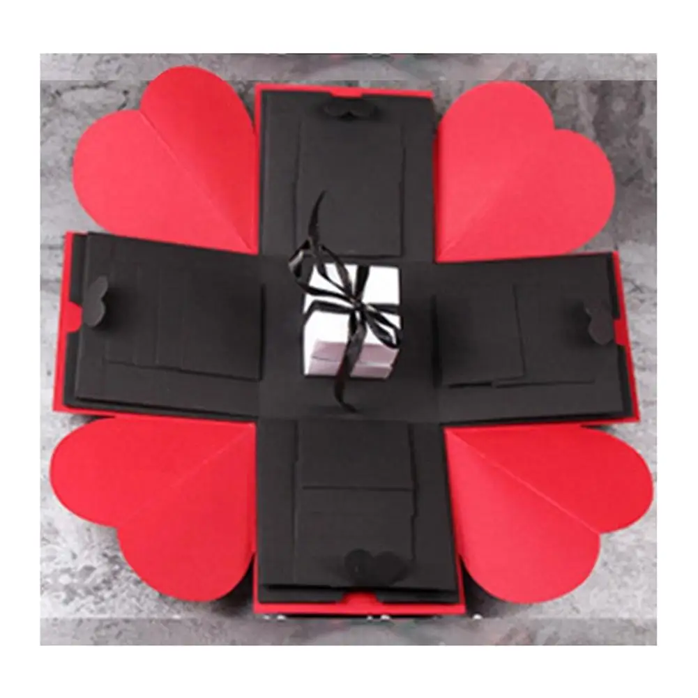 Творческий DIY Explosion Box любовь памяти фотоальбом как день рождения Юбилей подарки-30