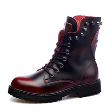 Fashion Women Genuine Leather Military Boots Spring Autumn Motorcycle Rivet Ankle Platform Boots Ladies Boots yomior brand spring autumn genuine leather boots men cow leather motorcycle boots fashion dress business wedding ankle boots