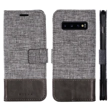 Muxma чехол для samsung S7 S8 S9 S10 холст кожаный чехол-книжка с отделениями для карт чехол для телефона samsung Galaxy Note 8 9 A3 A5 A750 M10 20 30 A10 A20 чехол для телефона