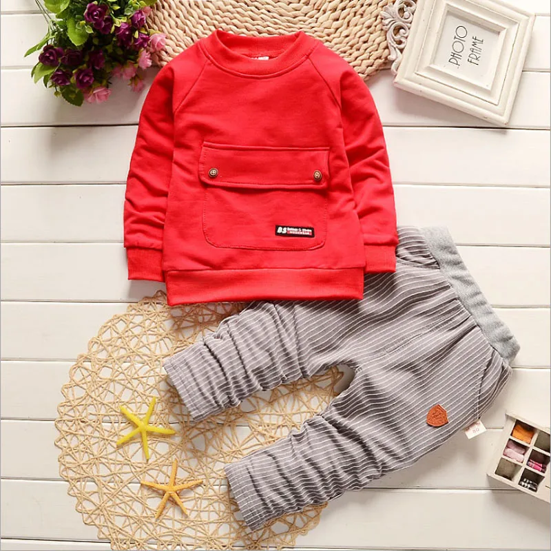 

2019 new spring baby boys clothes long sleeve T-shirt coat thicken cotton infantil kids pants vestidos carters Free Shipping