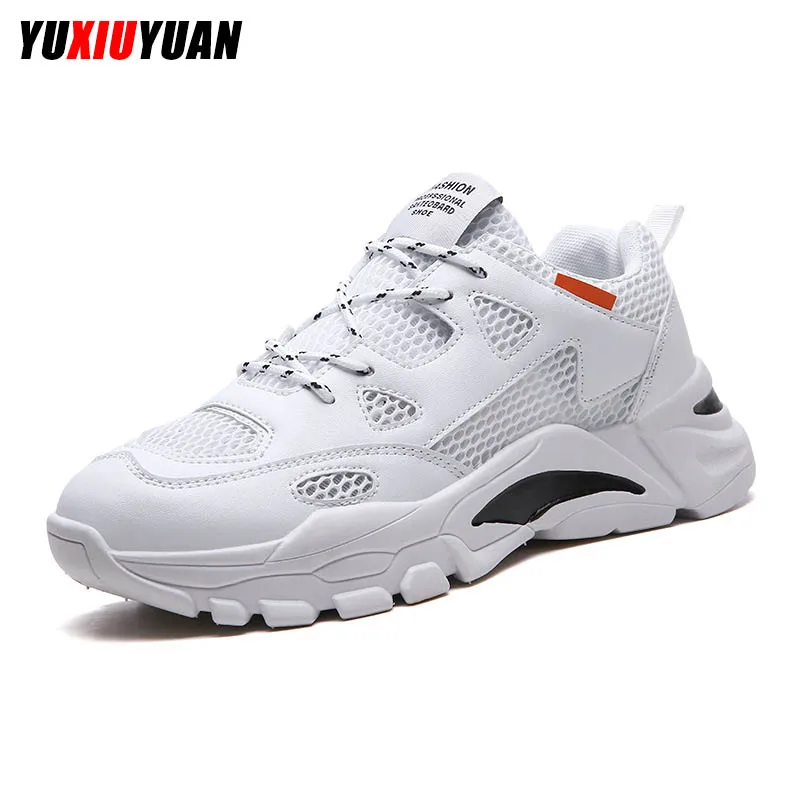 

2019 Mesh(Air mesh) Low-Top Ultralight Lace-Up Outdoor Running Shoes Men Leisure Wear Resistant Non-Slip Sneakers