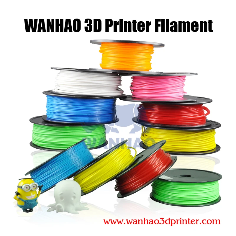 

WANHAO PLA Filament 3mm 1KG/Roll 28 Colors for Choosing for All FDM 3D Printer 3mm PLA/PETG/PVA Plastic