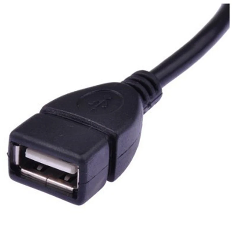 USB 2 0 Женский мини usb Мужской кабель адаптер (черный 15 см)|Кабели HDMI| |