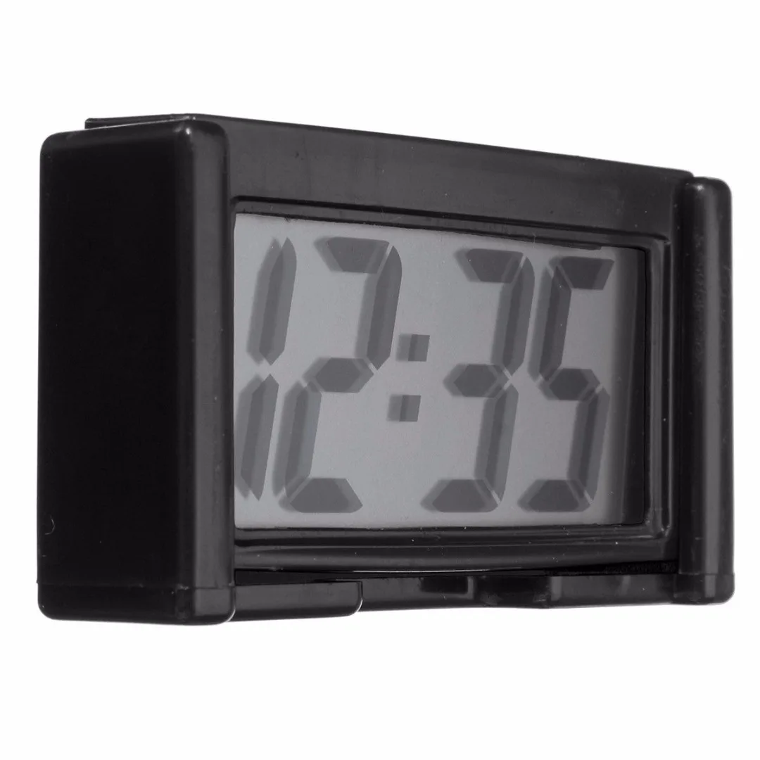 JX-LCLYL LCD Screen Digital Car Dashboard Clock Desk Time Adsorption Bracket Home Office