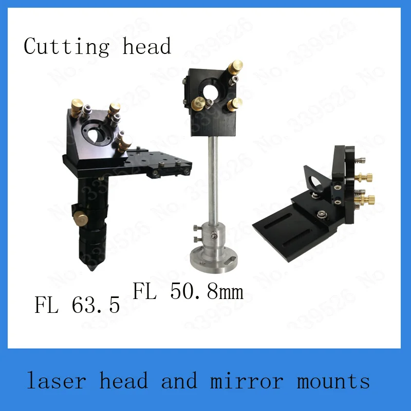 

CO2 laser head set CO2 lase cutting head+reflective Si mirror 25mm+focus focal lens 20mm for co2 laser cutting mount parts
