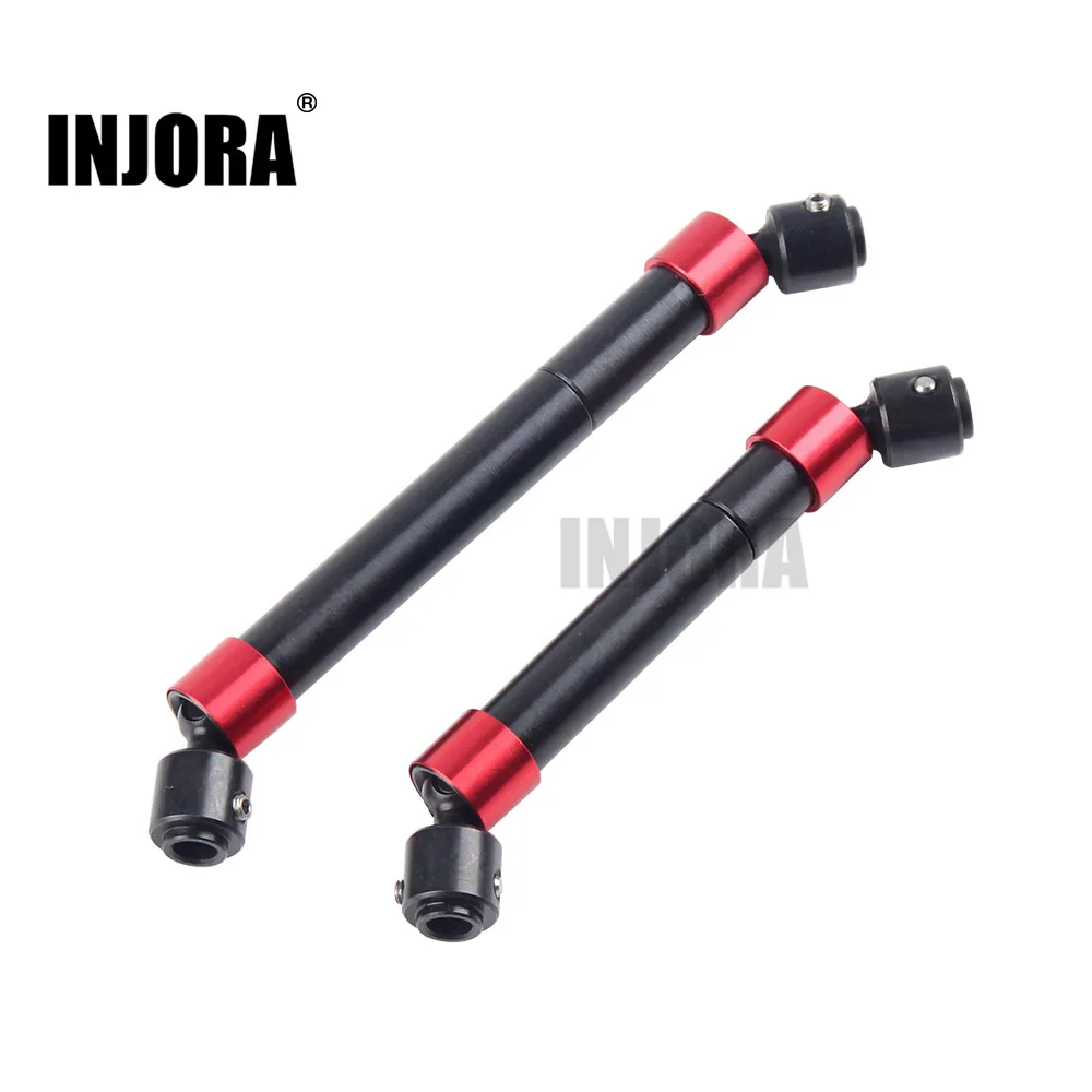 Beste INJORA 2PCS TRX4 Metalen CVD Aandrijfas voor 1 10 RC Rock Crawler 324MM Wielbasis Traxxas TRX 4 RC Auto