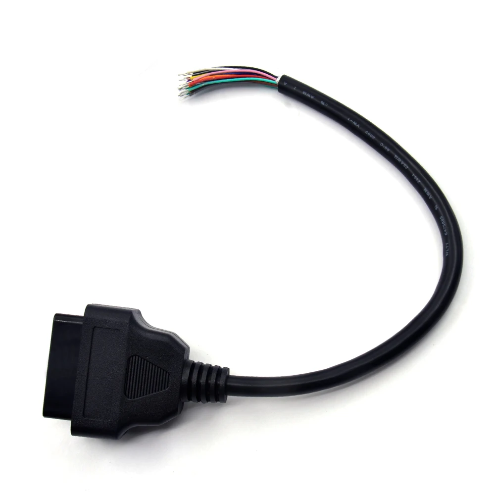 16Pin OBD2 штекер разъем для ELM327 удлинитель адаптер OBD кабель obd-ii EOBD ODB2 16 Pin OBD 2 адаптер открытие женский кабель