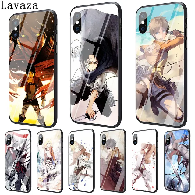 Best Price Lavaza Attack on Titan Mikasa Japan Tempered Glass Phone Cover Case for Apple iPhone XR XS Max X 8 7 6 6S Plus 5 5S SE Cases
