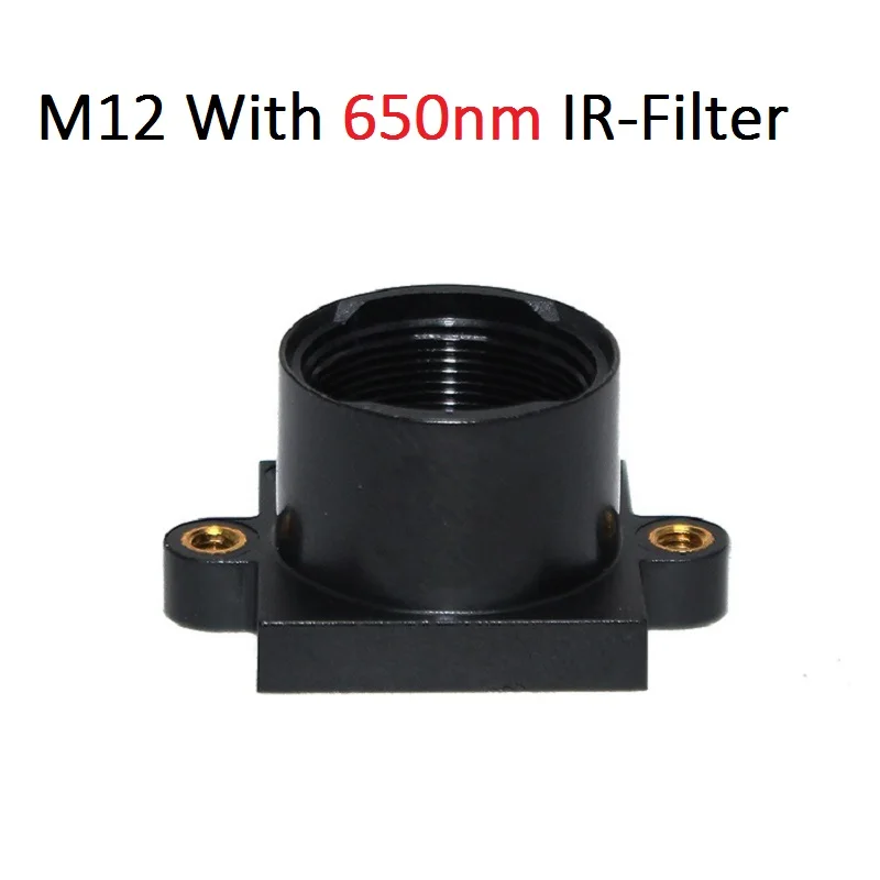 

2pcs M12 Mount Holder with 650nm IR Filter For M12 Lens 20mm Hole Distance For CCTV Camera PCB Board Module
