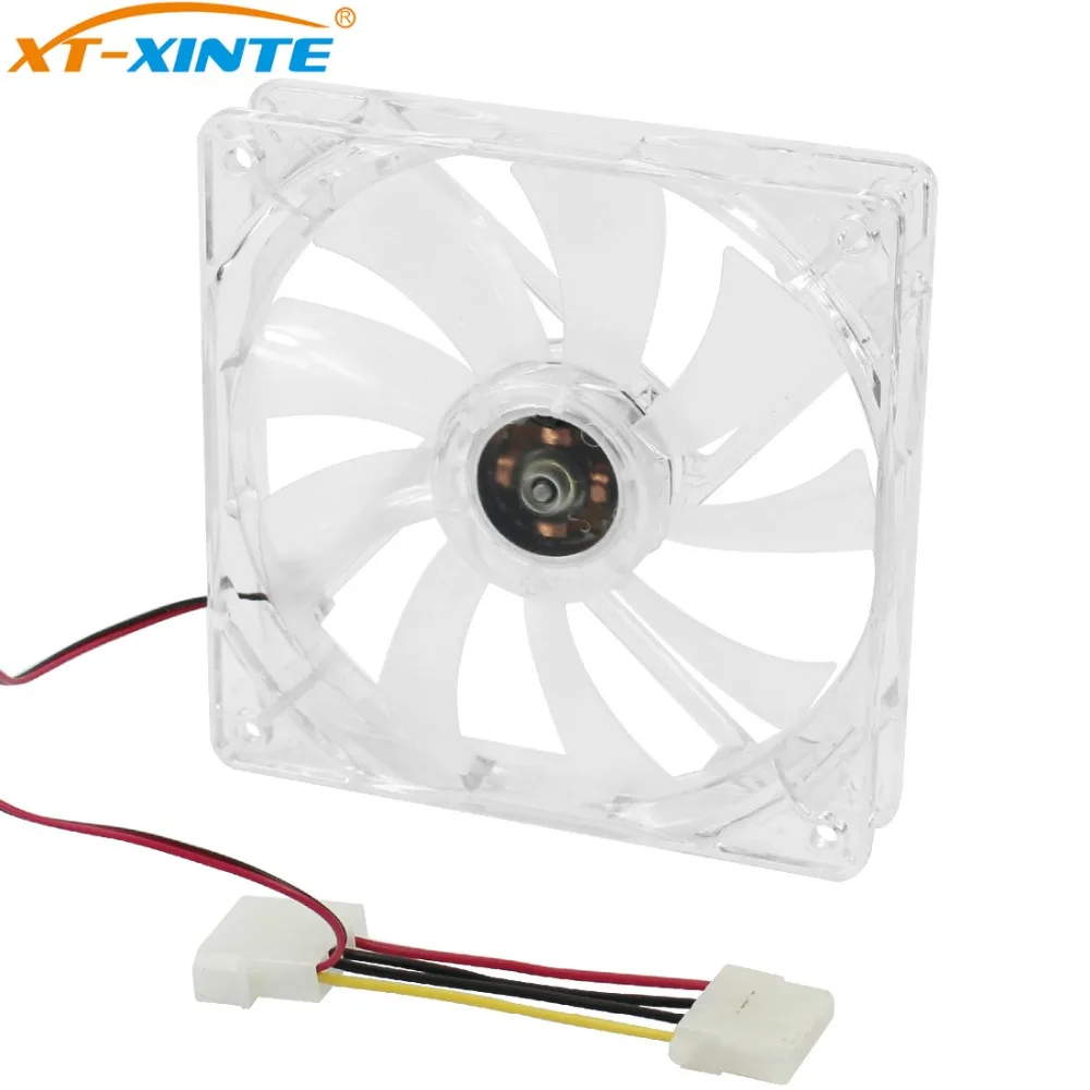 

XT-XINTE Large 4Pin 12cm PC Computer fan Cooler LED Cooling Fan 20dBA 12V DC Heatsink for Computer Case CPU Cooler Radiator Blue
