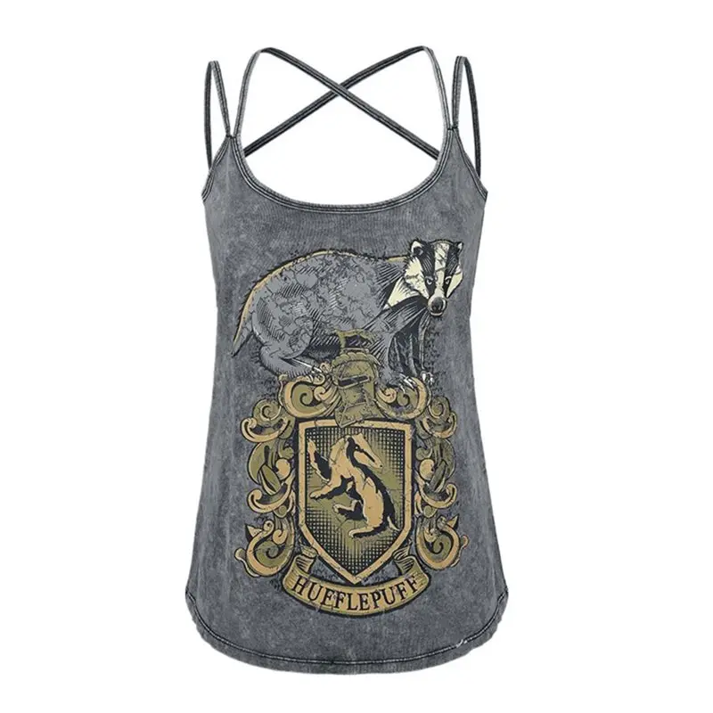 

Summer Gothic Punk Sexy Club Beach Plus Size Women Streetwear Clothes 2019 Animal Letter Backless Female Fashion Tops