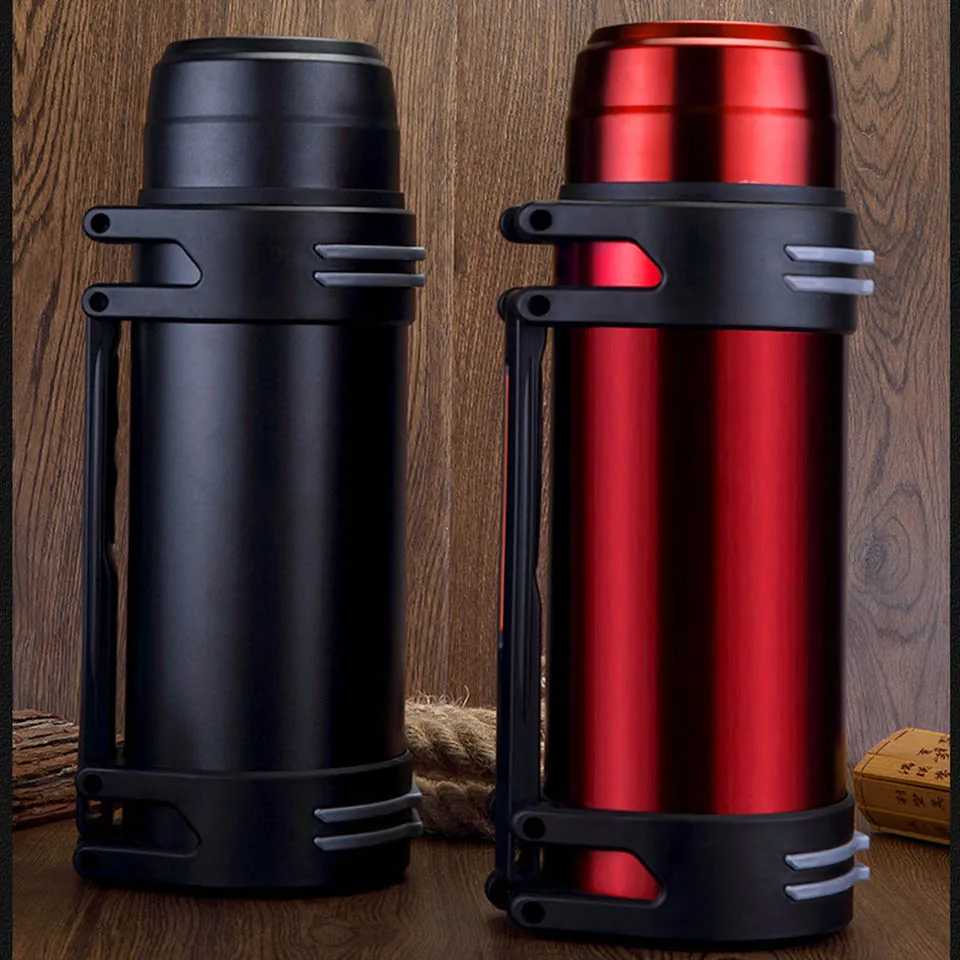 2000ML Stainless Steel Thermos Kettle Insulation Bottle Vacuum Flask with Mug Large Capacity Water Pot Travel drink Kettle ST190 2000ML Stainless Steel Thermos Kettle Insulation Bottle Vacuum Flask with Mug Large Capacity Water Pot Travel drink Kettle ST190