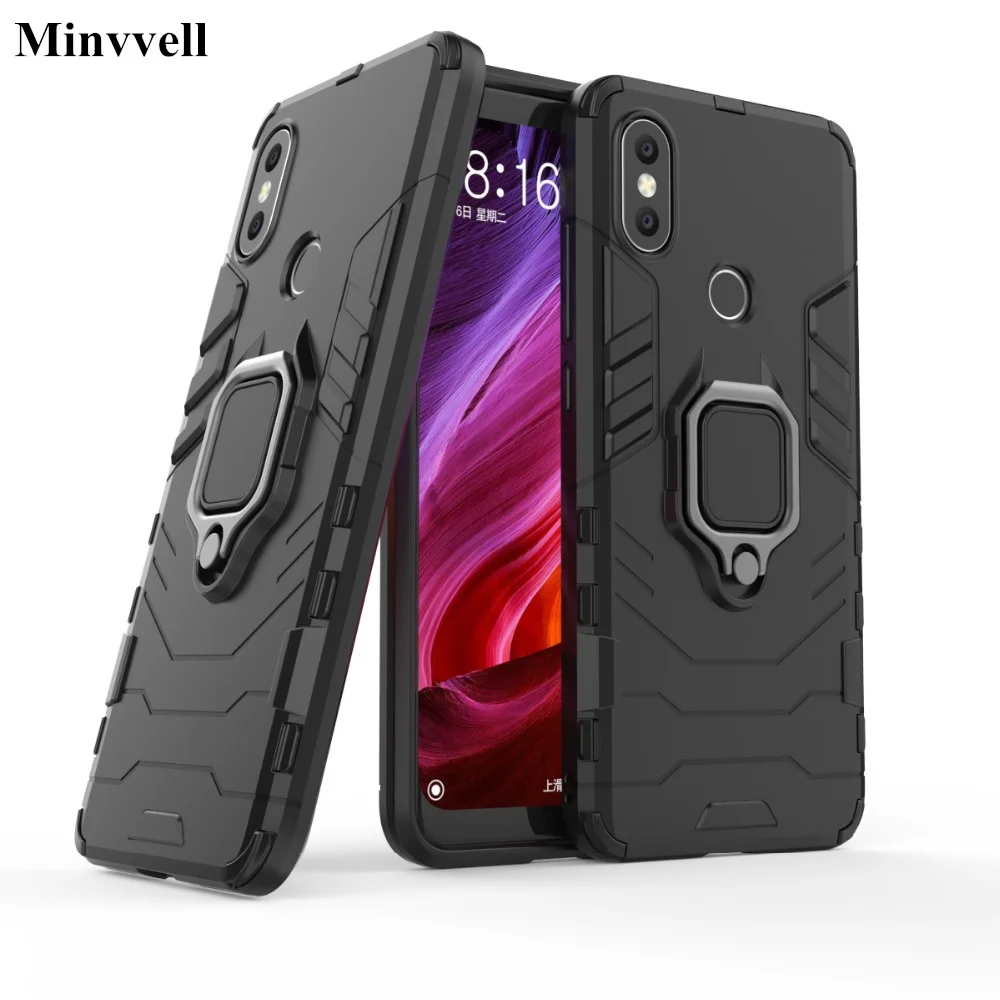Роскошный противоударный защитный чехол для xiaomi mi 8 5X A1 6X A2 redmi note 5, чехол с кольцом подставкой для Xiaomi Max 3, автомобильный магнитный держатель|Специальные чехлы| | АлиЭкспресс