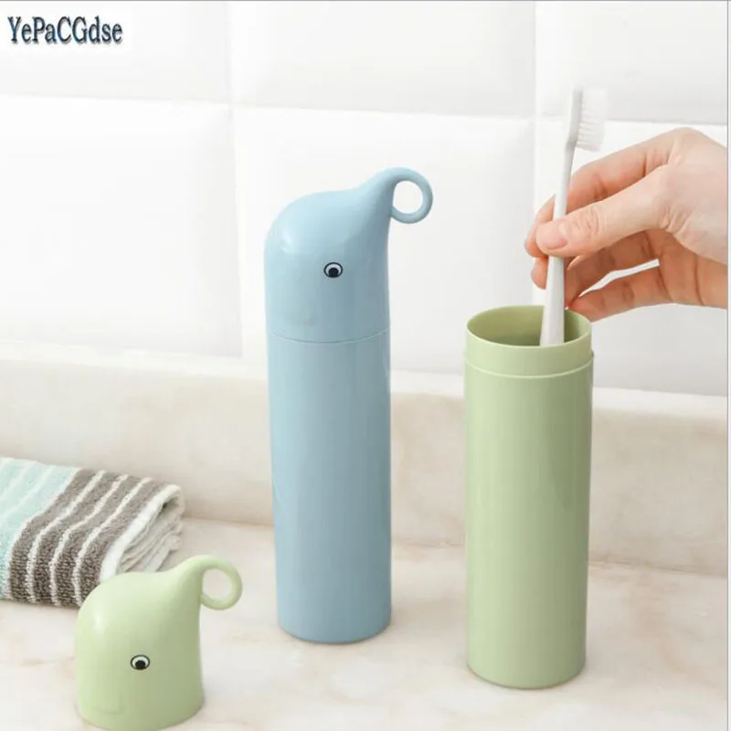 

Portable Anti Bacterial Storage Cup Toothbrush Holder Cap Case Elephant Outdoor Travel Hiking Camping Toothpaste cup