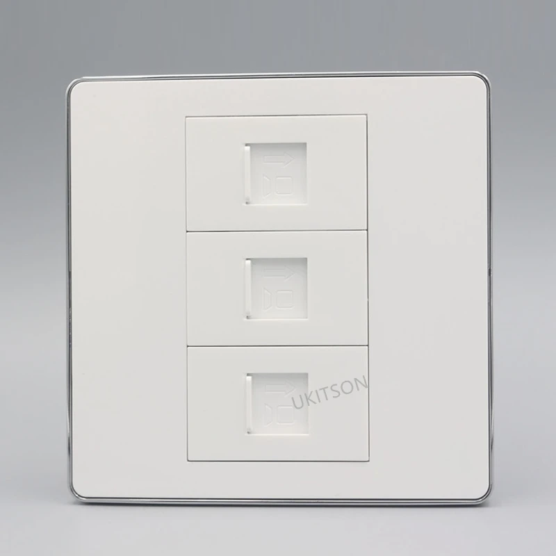 3 Ports CAT5E RJ45 Wall Panel pic 2
