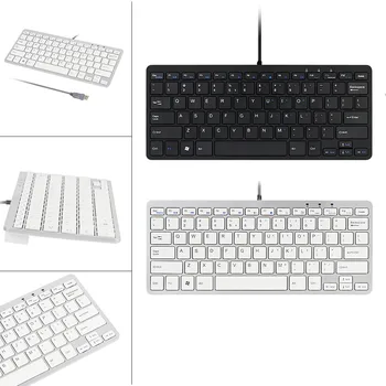 

Ultra Thin Slim 78 Key Portablet Wired USB Mini PC Keyboard for PC Apple Mac Laptop 20J Drop Shipping