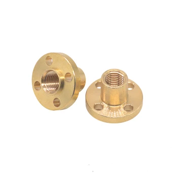 

5pcs/lot T8 trapezoidal screw nut brass copper nut pitch 1mm lead 1mm Pitch 2mm Lead 2mm Lead 4mm Lead 8mm