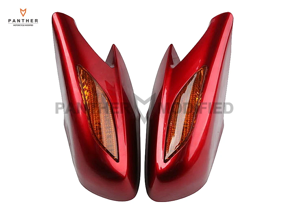 

Motorcycle Rear View Side Mirror With Orange Turn Signal case for Honda ST1300 2002 2003 2004 2005 2006 2007 2008 2009 2010 2011