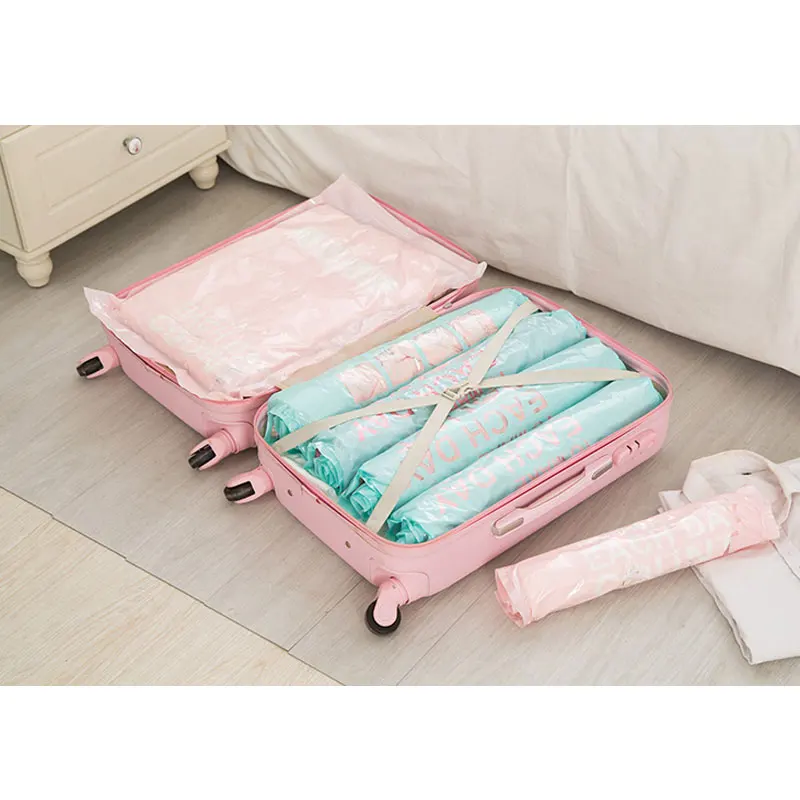 

Waterproof Travel Clothes Organizer Bags Good Quality Space Saving for Suitcase Rolling Compress Vacuum Bags