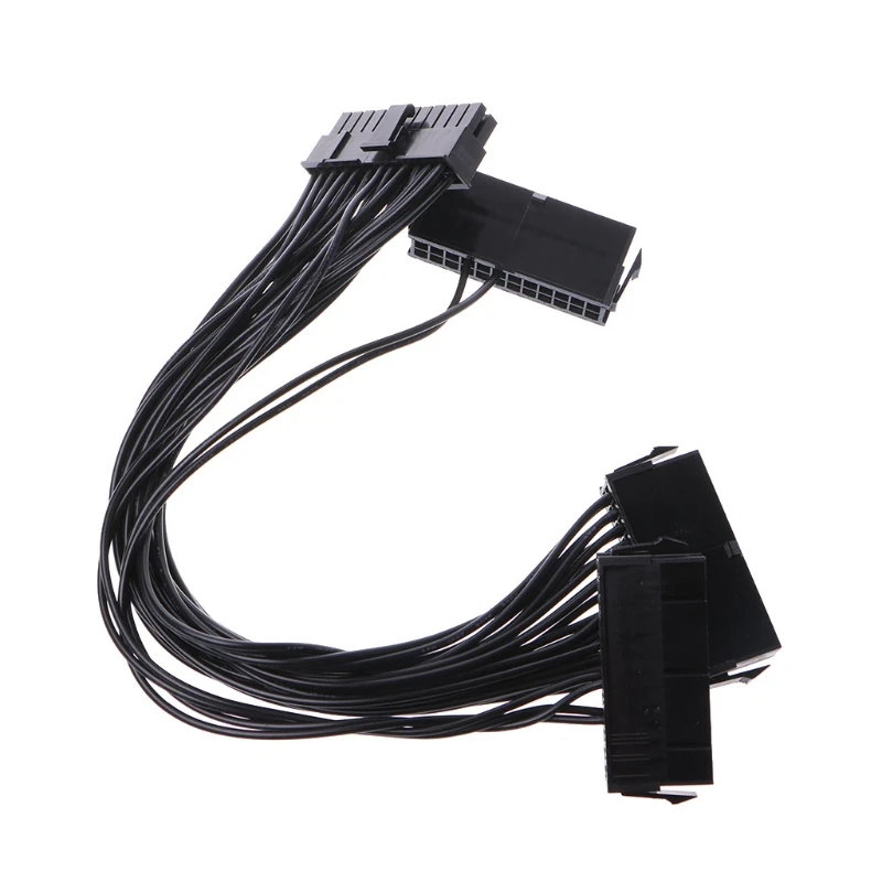 Cable adaptador de fuente de alimentación 18AWG para minería, 24 Pines, 20 + 4 pines, Triple PSU ATX, novedad