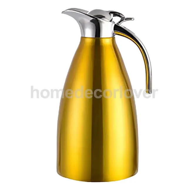 Special Offers 2L Double Vacuum Insulation Thermal Coffee Carafe Home Water Pot  