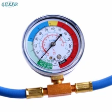 R134a перезарядка измерительный шланг с манометром Адаптер A/C хладагент зарядная Труба Горячая jun13