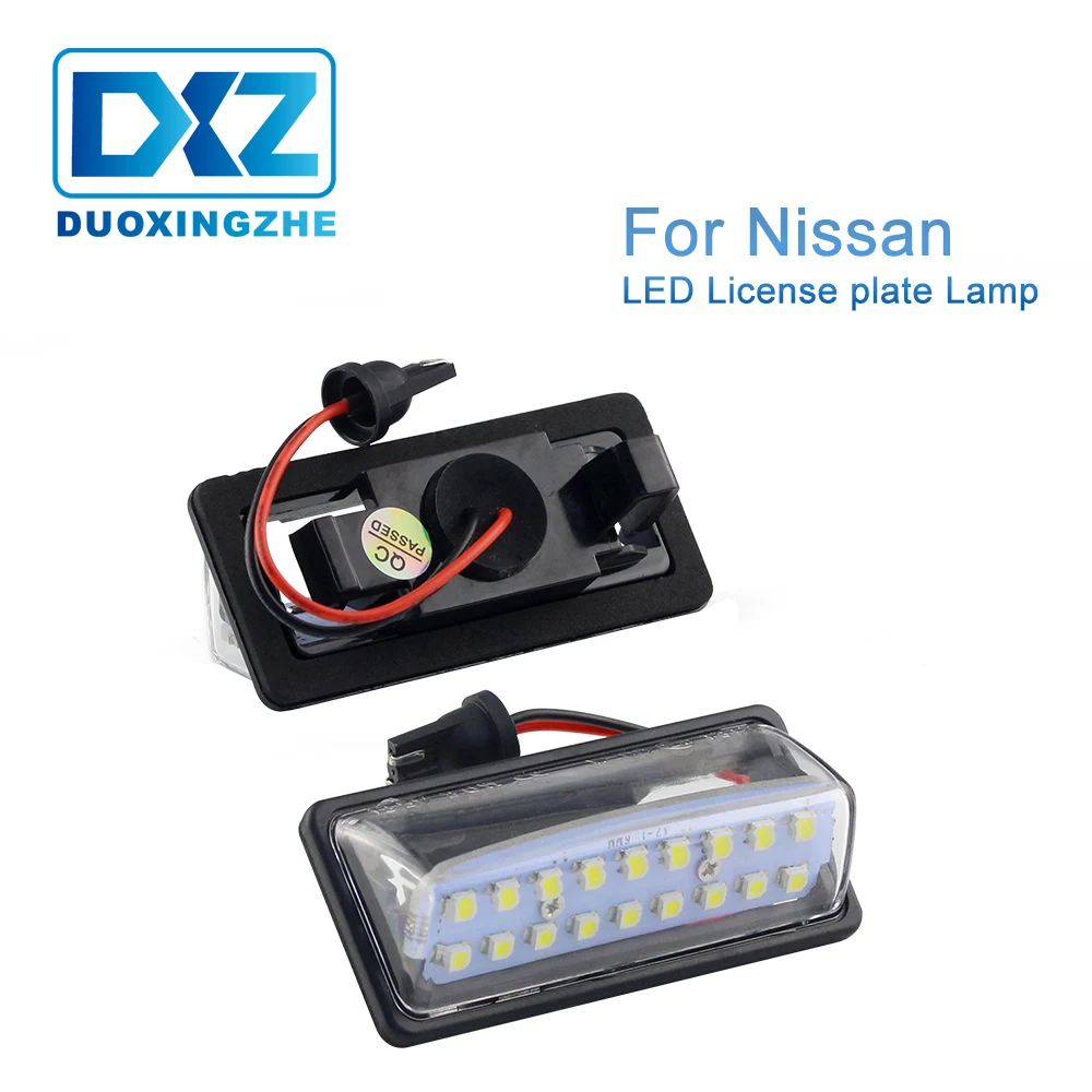 

2X LED Number License Plate Lights Lamps Bulbs Canbus Error For Nissan Murano Altima Pathfinder pro Catalunya Rogue Versa Maxima