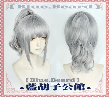 

Game Arknights Cosplay Liskarm Wig Gray Ponytail Women Cosplay Synthetic Wig Cosplay Accessories Cosplay Hair + Wig Cap
