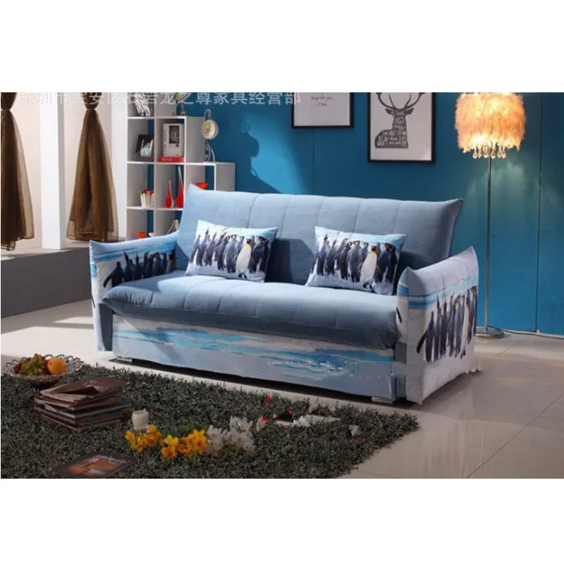 

260321/1.5m/Foldable sofa bed/Lazy living room leather art sofa furniture/A variety of styles/Home multi-functional sofa/