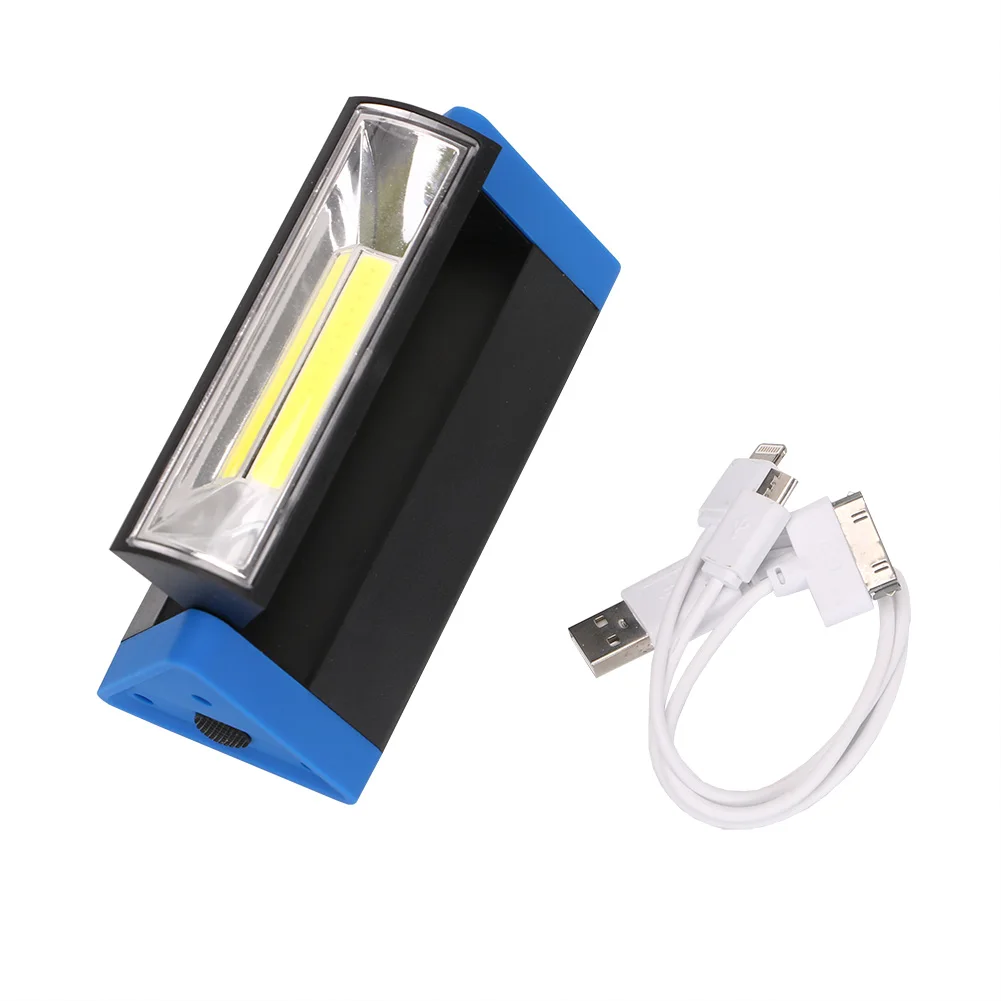 1 Mode COB Flashlight Torch USB Rechargeable LED Work