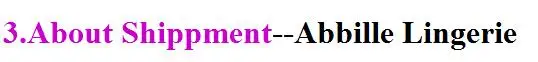 Shippments