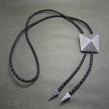 Бренд, серебряное покрытие, геометрические узоры, галстук шейный галстук,, 4 шт. в партии