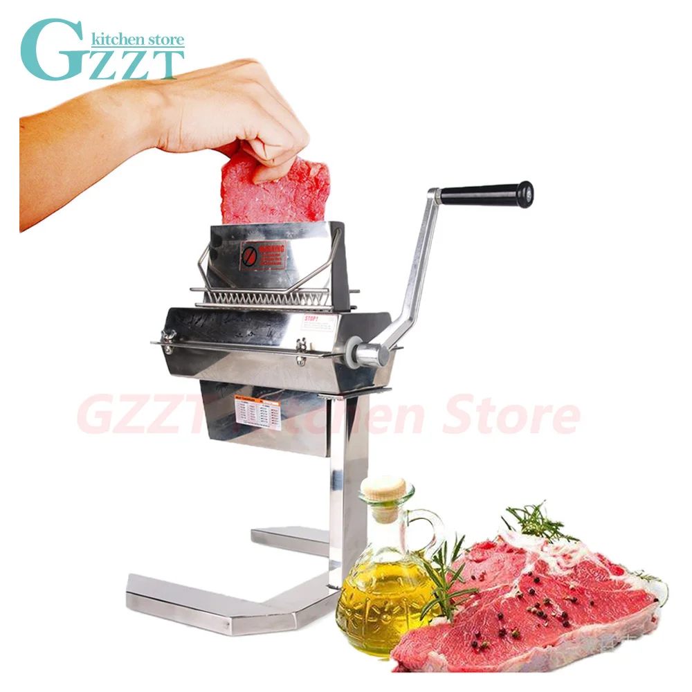 

7" Wide Commercial Meat Tenderizer 37*2 Knifes Manual Meat Tenderizer Processing Machine Kitchen Tool Meat Poultry Tool