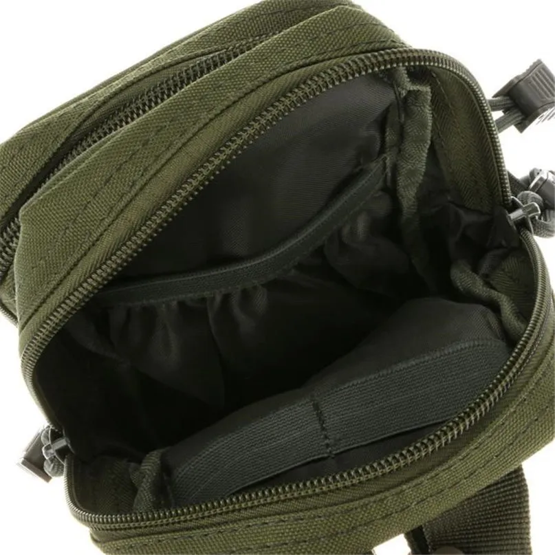 6 pockets Outdoor Sports Wear Belts To Wear Nylon Bag Waist Bag sports pockets Military tactical camouflage bag #2n01 (4)