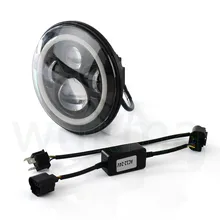 1 пара Круглый " H4 Высокая/Низкий морской светодио дный луч светодио дный Черный фар H13 обновления светодио дный фары Замена для Je ep Rubicon JK