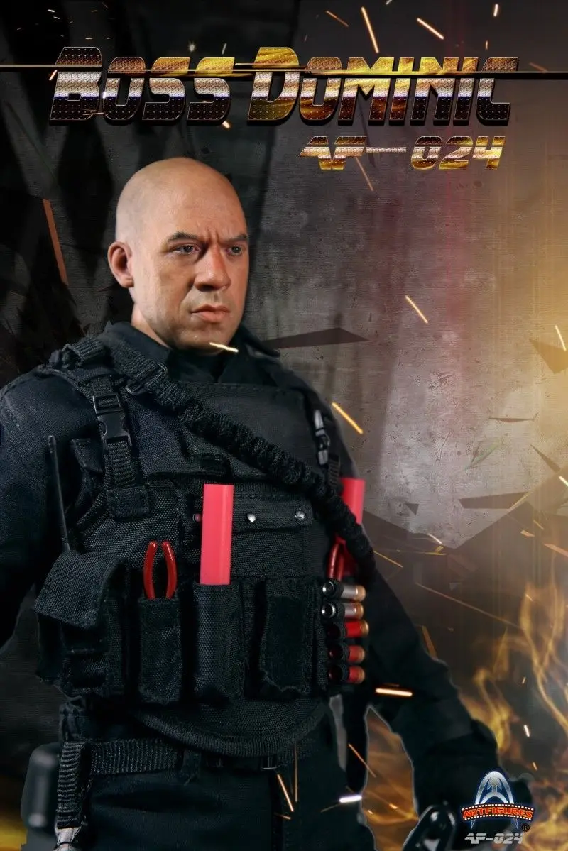 Коллекционные художественные фигурки модели игрушек AF 024 Boss Dominic масштаб 1/6