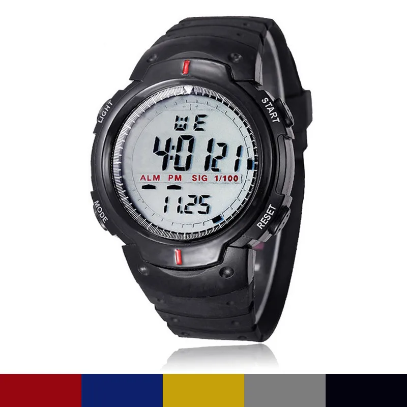 Хит, цифровые часы для мужчин и женщин, спортивные, водонепроницаемые, для альпинизма, спортивные, мужские, светодиодный, кварцевые наручные часы