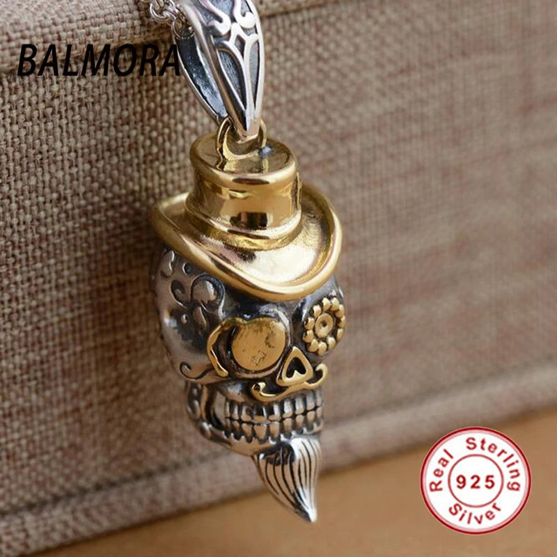 Prix pour BALMORA 100% Réel 925 En Argent Sterling Punk Crâne avec un Chapeau Pendentifs pour Collier Hommes Accessoires De Mode Cool Bijoux SY13011 Prix pour BALMORA 100% Réel 925 En Argent Sterling Punk Crâne avec un Chapeau Pendentifs pour Collier Hommes Accessoires De Mode Cool Bijoux SY13011
