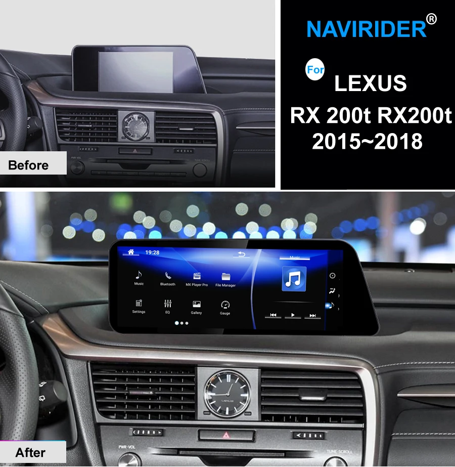 

Dual System keep original Mouse android 7.1 octa core car gps navigation device for Lexus RX 200t RX200t 2015-2018 radio stereo