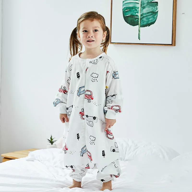 

MuslinTree new design sleeping bag baby cotton guaze