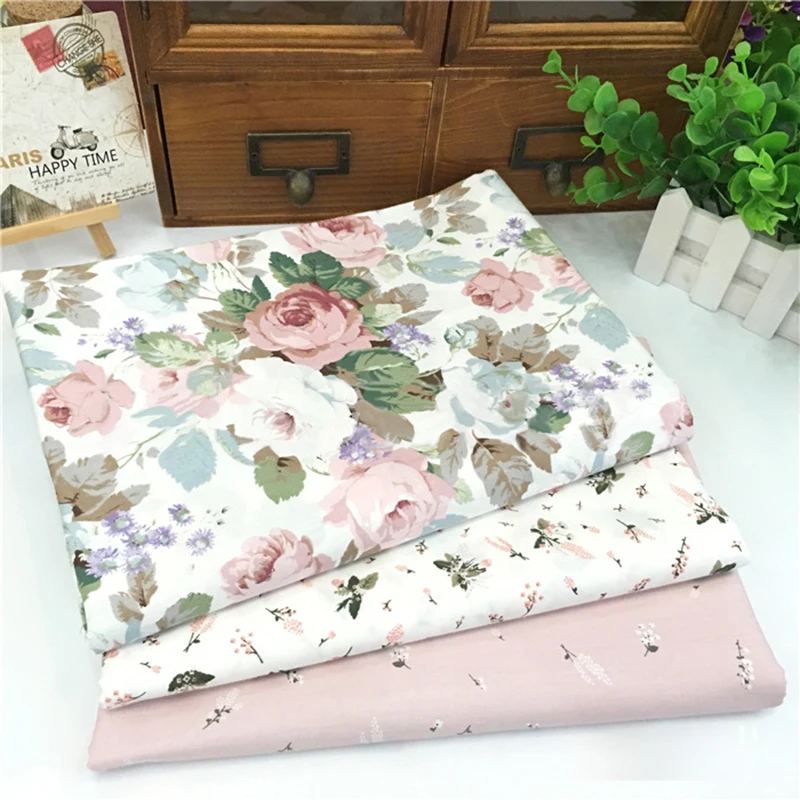 

New Floral Series Twill Cotton Fabric,Patchwork Cloth,DIY Sewing Quilting Fat Quarters Material For Baby&Child