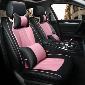 

Leather Universal Full Car Seat Cover Mesh Protect Automobiles Interior Cloak Suit for Vesta Granta Solaris Most Brand Vehicle