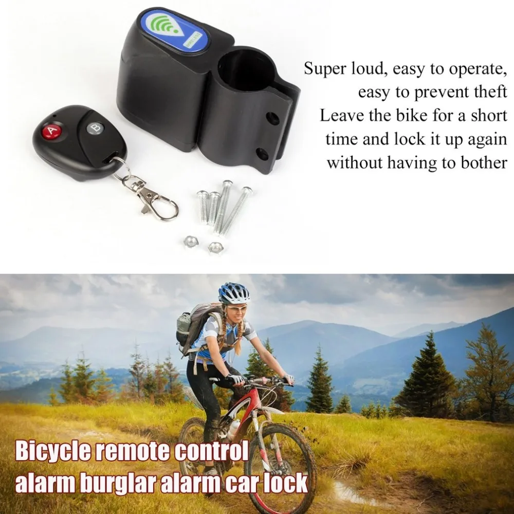 Hot Sale Bicycle Alarm Lock Cycling Security Anti theft Lock With