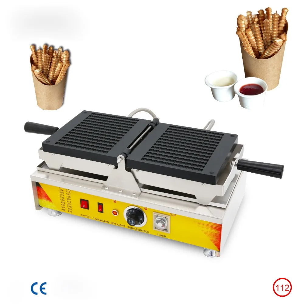 

Electric Spiral Waffle Makers Machine French fries Rice ear Waffle Machine Tread Fries Waffles Flip Waffle pommes Machine