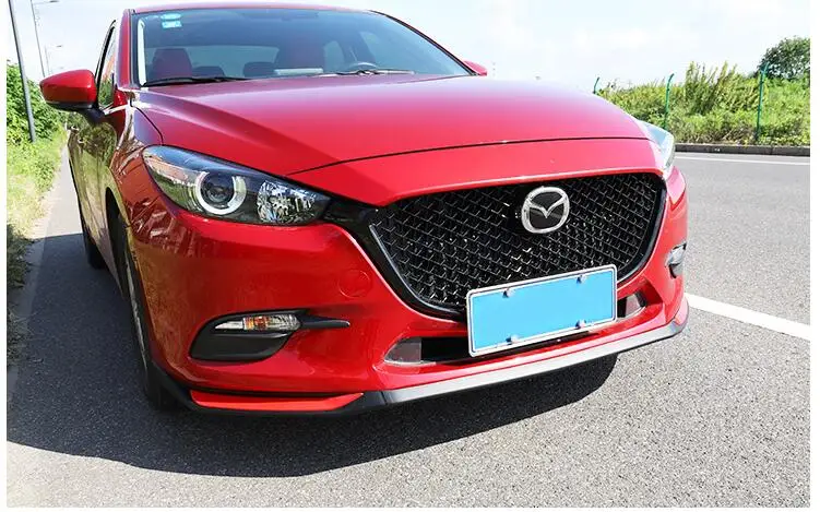 Для Mazda 3 Axela- гоночные решетки сотовая решетка Передняя гоночная решетка черный передний бампер модифицированная для Axela