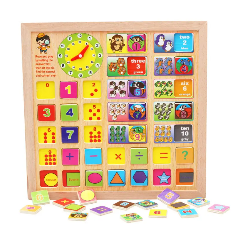 Free delivery, Children's educational wooden toys, puzzle mathematics